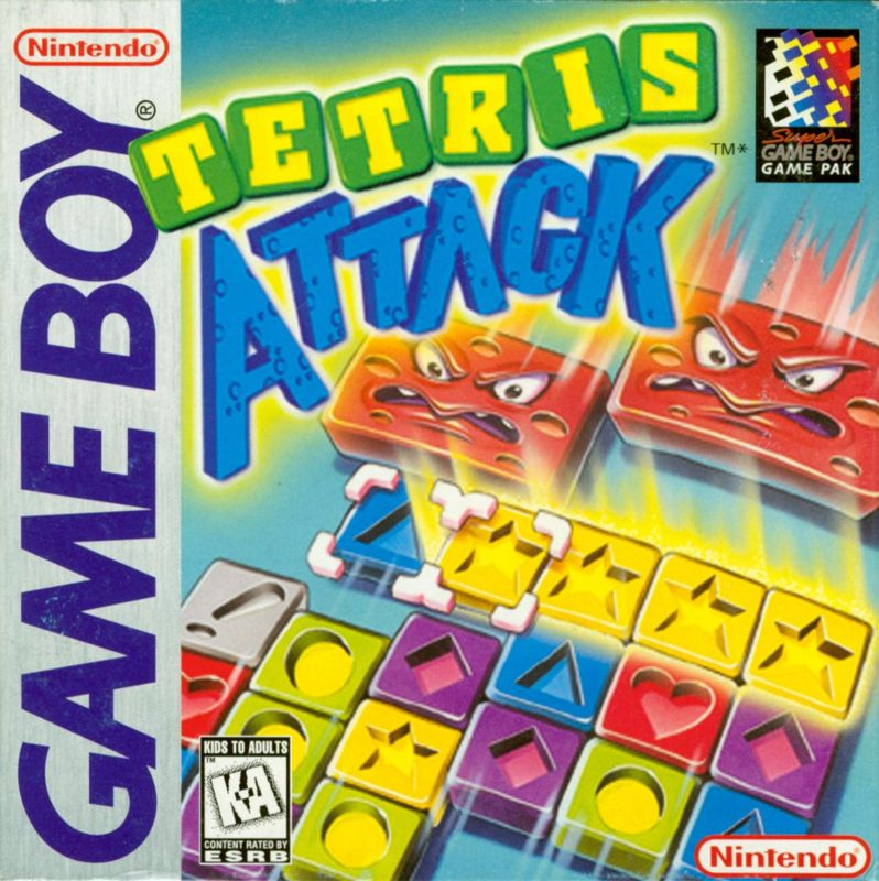 Tetris Attack box art for Super Nintendo